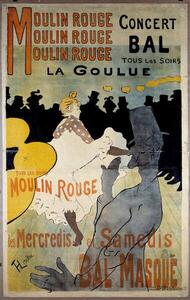 Riproduzione Poster for the red mill, Toulouse-Lautrec, Henri de