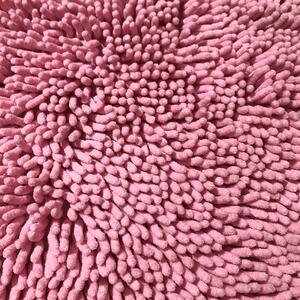 Tappeto arredo bagno in microfibra Pratique Rosa 65x110