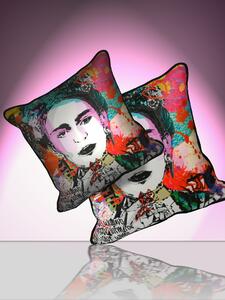 Baci Milano cuscino moderno colorato collezione Street Art Frida 45 x 45