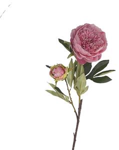 RITUALI DOMESTICI fiore ornamentale peonia rosa h 91 cm