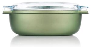 Risoli Dr.Green Stone Rostiera Ovale con coperchio cm 36x24 In Alluminio Antiaderente