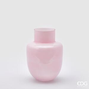 EDG vaso rotondo bombato con collo h 31 rosa chiaro