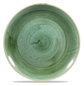 Churchill Stonecast Samphire Green Piatto Piano Cm 26 in Porcellana Vetrificata Verde Zaffiro