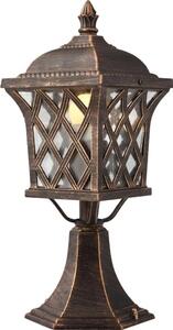 Redo 9953 - Lampada da esterno BREMEN 1xE27/42W/230V IP23 oro/patina