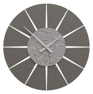 CalleaDesign Orologio da parete EXTREME M D. 60 cm grigio effetto legno