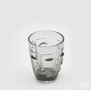 Edg Enzo De Gasperi Set 6 Bicchieri in Vetro colorato Viso Abstract (più colori e misure) Confezione piccola da 6 Fumé
