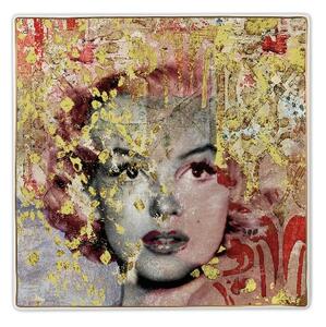 BACI MILANO piatto gourmet in porcellana Marilyn mis. 21 x 21 "Memories"