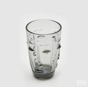 Edg Enzo De Gasperi Set 6 Bicchieri in Vetro colorato Viso Abstract (più colori e misure) Confezione grande da 6 Fumé