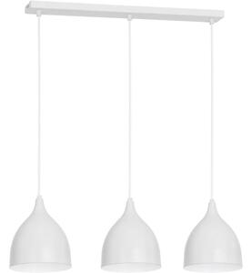 Lampadario a sospensione con filo NOAK 3xE27/15W/230V bianco