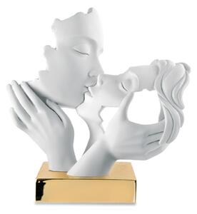 BONGELLI PREZIOSI Statua Bacio coppia collezione Face mis. 25 x h 23