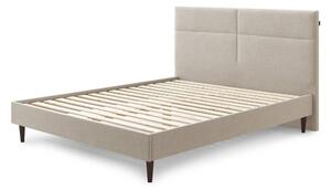 Letto matrimoniale imbottito beige con griglia 180x200 cm Elyna - Bobochic Paris