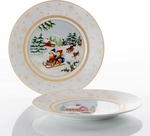 WEISSESTAL Set 6 Piatti dolce 22cm Xmas