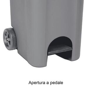 Bidone in plastica STEFANPLAST carrellato Urban Eco System 80 L, 2 ruote