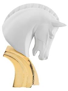 BONGELLI PREZIOSI piccola statua elegante testa di cavallo h 16 cm