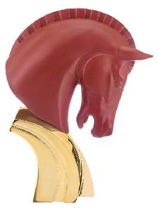 BONGELLI PREZIOSI piccola statua elegante testa di cavallo h 16 cm