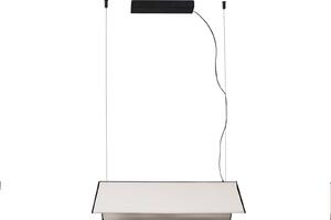 FARO BARCELONA Lampada a sospensione Ludovico Surface LED, 60 cm, bianco