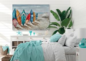 AGAVE quadro a tema mare Surfing paradise 120×90