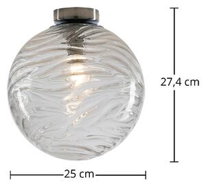 Eco-Light Plafoniera Nereide, vetro trasparente