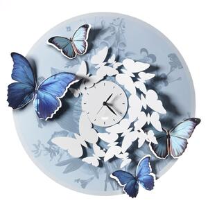 Arti e Mestieri Orologio da parete con farfalle Mariposa