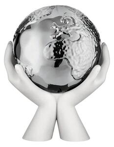 Bongelli preziosi statua moderna scultura mani mondo collezione Globe cm 9 x 10 Argento