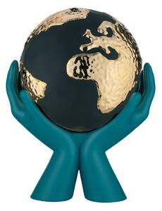 Bongelli preziosi statua moderna scultura Mani mondo Collezione Globe cm 36 x 27 OTTANIO ORO