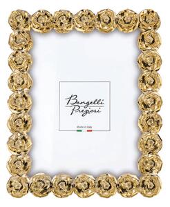 Bongelli preziosi portafoto cornice con rose Collezione Rose design ORO