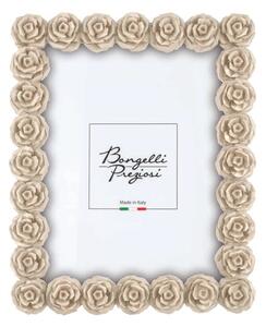 Bongelli preziosi portafoto cornice con rose Collezione Rose design NOCCIOLA