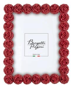 Bongelli preziosi portafoto cornice con rose Collezione Rose design ROSSO