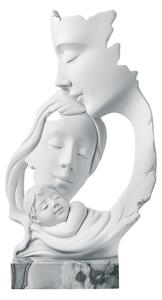 Bongelli preziosi statua moderna scultura Famiglia Face h 34 BIANCO MARMO