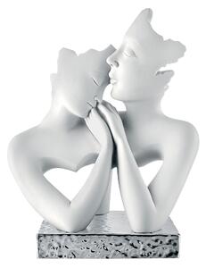 Bongelli preziosi piccola statua moderna scultura Coppia innamorati Face h 15 Argento