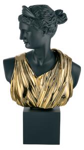 Bongelli preziosi statua moderna scultura Artemis Collezione olimpo h cm 33 NERO ORO