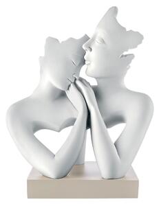 Bongelli preziosi piccola statua moderna scultura Coppia innamorati Face h 15 NOCCIOLA