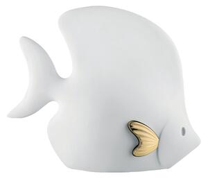 Bongelli preziosi Scultura in marmorino moderna Pesce collezione Sea h 12 BIANCO ORO