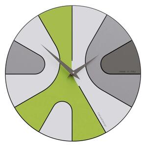 CalleaDesign Orologio da parete moderno silenzioso AsYm- in vari colori VERDE MELA