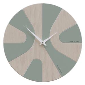 CalleaDesign Orologio da parete moderno silenzioso AsYm- in vari colori VERDE SALVIA