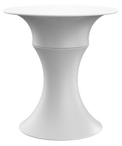 Tavolino da Giardino Componibile Ø37x47 cm in Resina Arkema Olimpo Bianco