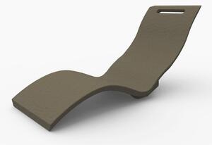 Lettino Chaise Longue da Esterno Giardino Seduta a Terra Arkema Serendipity Dove Grey