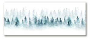 Foto quadro su tela Foresta dell'albero di Natale 100x50 cm