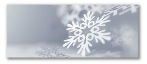 Stampa quadro su tela Fiocco di neve Decorazione di Natale 100x50 cm