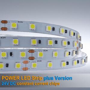 Striscia LED 5050 bianco freddo (6000k) 60W 500CM 24V regolatore di corrente IP20