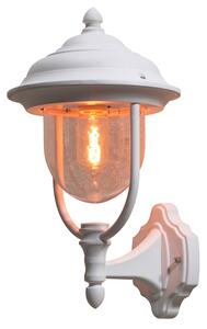 Applique Konstsmide Parma in alluminio laccato bianco con vetro acrilico trasparente