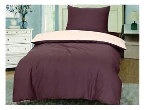 Set copripiumino e federa marrone/color crema in cotone per letto singolo 140x200 cm Lorenzo – Cotton House