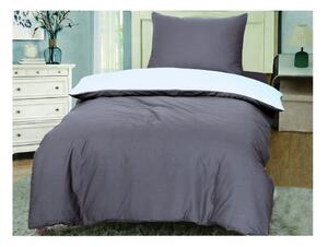 Set copripiumino e federa azzurro/grigio in cotone per letto singolo 140x200 cm Lorenzo – Cotton House