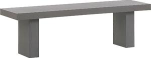 BELIANI Panchina da giardino in cemento grigio 40 x 150 x 40 cm a 2 posti, arredo da esterno per giardino