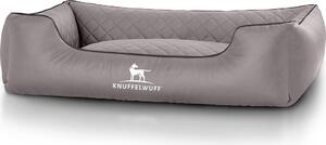 Letto per cani Milano in Pelle finta trapuntata XXL grigio