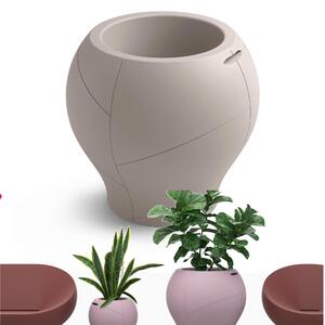 Vaso dalle forme morbide e avvolgenti, Vera Pot SMALL Dimensioni 50x h 48 cm - OUTDOOR INDOOR- OPA COLORE Ambra