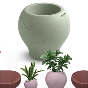 Vaso dalle forme morbide e avvolgenti, Vera Pot SMALL Dimensioni 50x h 48 cm - OUTDOOR INDOOR- OPA COLORE Giada