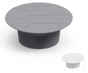 Tavolino da Giardino in Polietilene Vera Dimensioni 80x h 31 cm - OUTDOOR INDOOR- COLORE Ferro