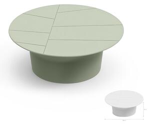 Tavolino da Giardino in Polietilene Vera Dimensioni 80x h 31 cm - OUTDOOR INDOOR- COLORE Giada