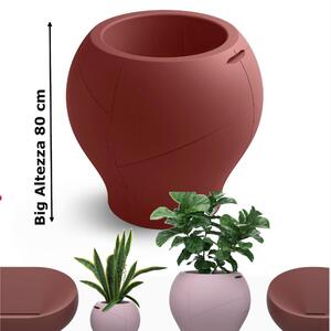 Vaso dalle forme morbide e avvolgenti, Vera Pot SMALL Dimensioni 50x h 48 cm - OUTDOOR INDOOR- OPA COLORE Granato